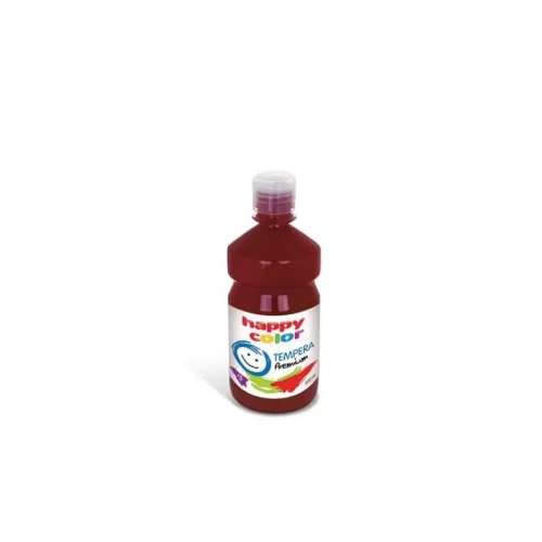 Farba Tempera Premium 500ml HAPPY COLOR ciemno brązowa-4437811