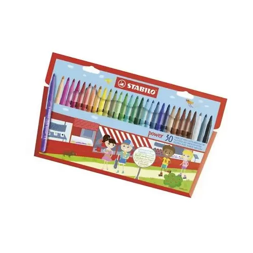 Flamaster STABILO power z zawieszką 30szt-4437836