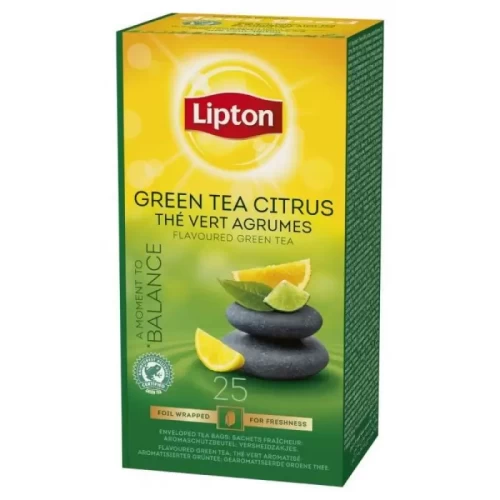 Herbata zielona LIPTON cytrusowa 25szt saszetki-4499650