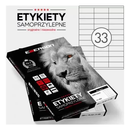Etykieta samoprzylepna A4 EMERSON 70x25,4 100szt-4516033