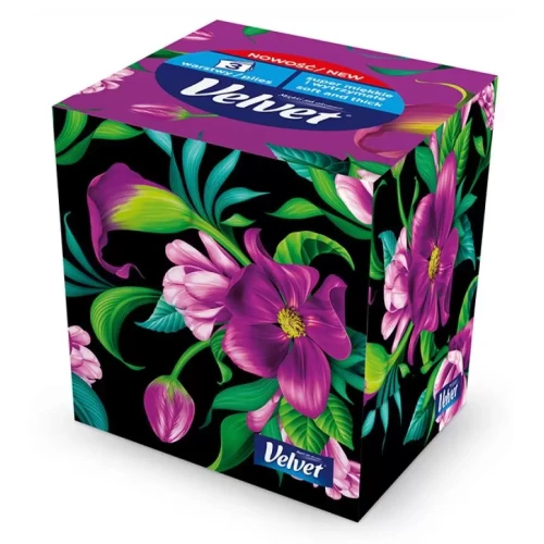 Chusteczki kosmetyczne 3w VELVET Cube Style 60szt.-4538723