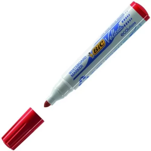 Marker suchościeralny BIC velleda okrągły czerwony-4575824