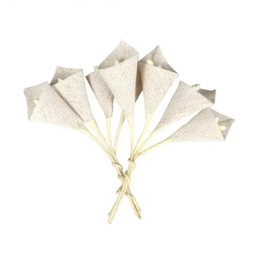 Kwiaty płócienne bukiecik kalie GALERIA PAPIERU 8szt. białe-4603950