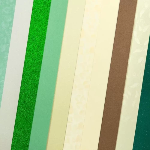 Papier wizytówkowy A4 210-250g GALERIA PAPIERU 10szt. elegancka zieleń-4685471