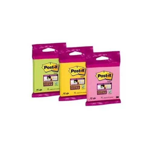 Notes samoprzylepny 76x76 POST-IT 75 kartek mix kolor-4817496
