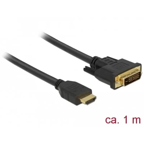 Kabel HDMI-DVI-D DELOCK 1m dual-4943447