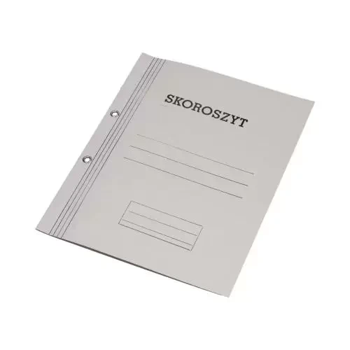 Skoroszyt tekturowy A4 1/1 KIELTECH 350g oczko biały-4983469