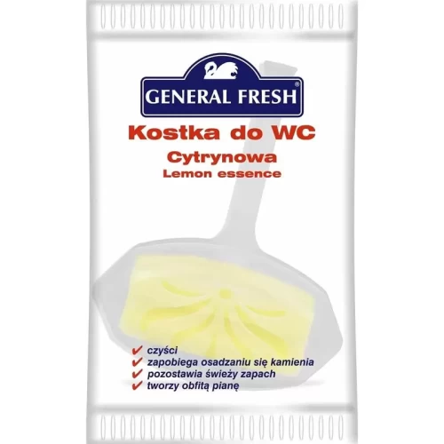 Kostka do toalety 35g GENERAL FRESH wc koszyk cytryna-4985918