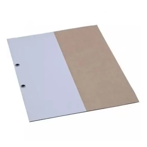 Skoroszyt tekturowy A4 1/2 KIEL-TECH 300g oczko biały-4988426