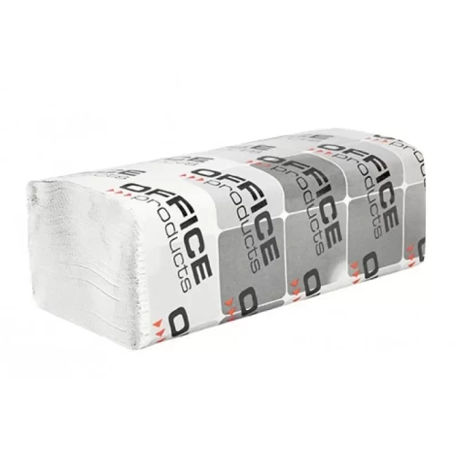 Ręczniki składane ZZ makulaturowe OFFICE PRODUCTS, 1-warstwowe, 4000 listków, 20szt., białe-5020480