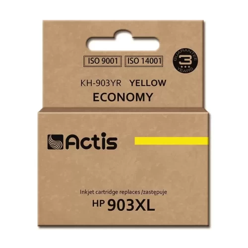 Tusz Actis KH-903YR (zamiennik HP 903XL T6M11AE; Standard; 12ml; żółty) - Nowy Chip-5153969