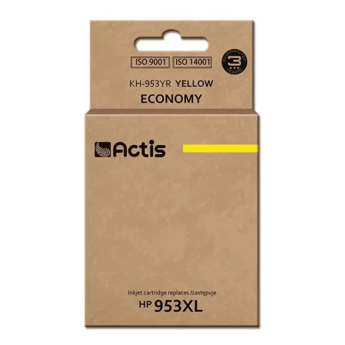 Tusz Actis KH-953YR (zamiennik HP 953XL F6U18AE; Standard; 25ml; żółty) - Nowy Chip-5153973