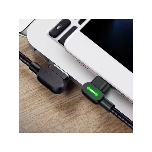Kabel USB MCDODO micro kątowy 1,2m czarny-5274273