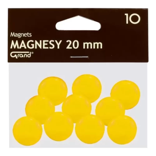 Magnesy do tablic 20mm GRAND żólte 10szt.-5296940