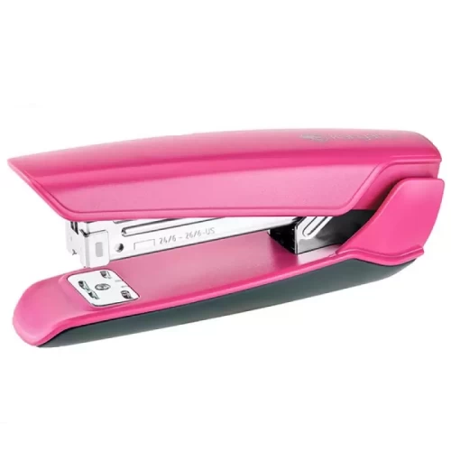 Zszywacz KANGARO Nowa-45, zszywa do 25 kartek, plastikowy, w pudełku PP, różowy-5319152