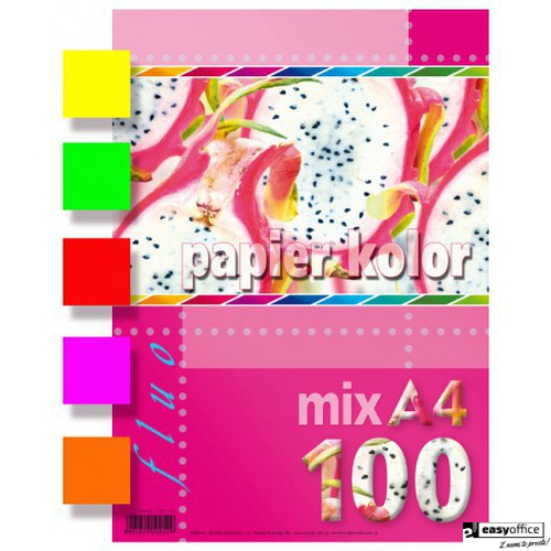 Papier xero A4 mix 100ark FLUO KRESKA-5351724