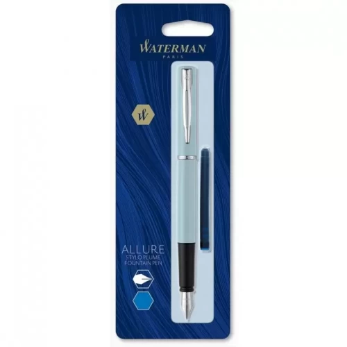 Pióro wieczne WATERMAN F Allure pastel niebieski blister-5397828