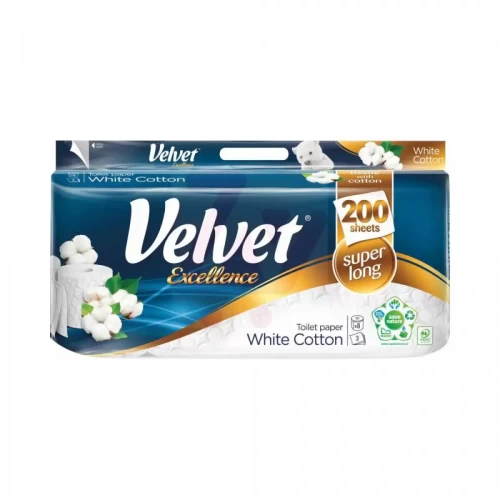 Papier toaletowy 3w VELVET excellence biały 8szt.-5406498