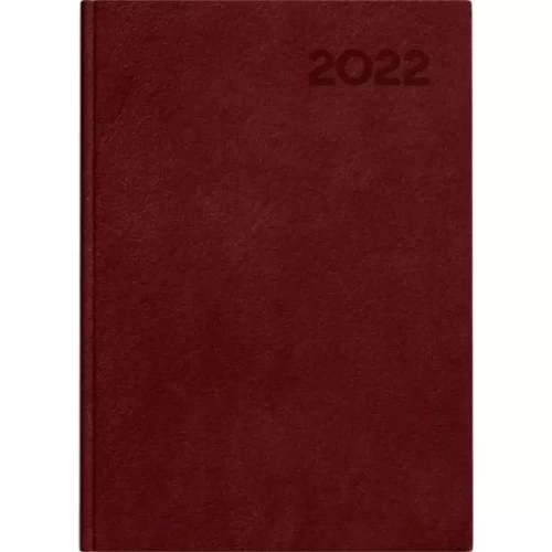 Kalendarz książkowy dzienny A5 TOP 2000 bordowy-5520690