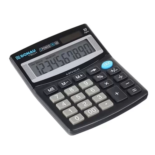 Kalkulator biurowy K-DT4102 DONAU czarny-5776727