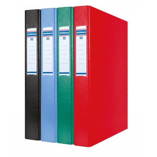 Segregator ringowy DONAU, PP, A4/2R/25mm, czerwony-5891572