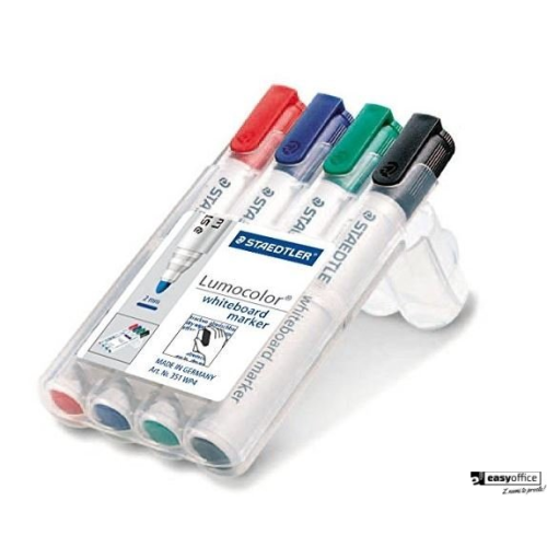 Marker suchościeralny 351 WP4 4szt w etui STAEDTLER-6045166
