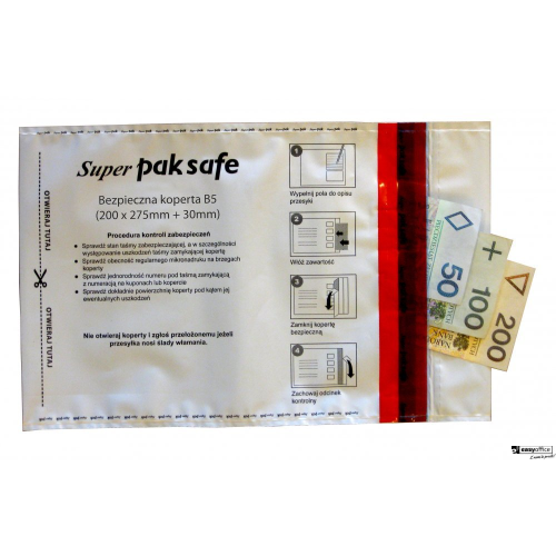Koperty NC bezpieczne (Bankowe) B5 HK 100szt. białeszare 55238097-6047598