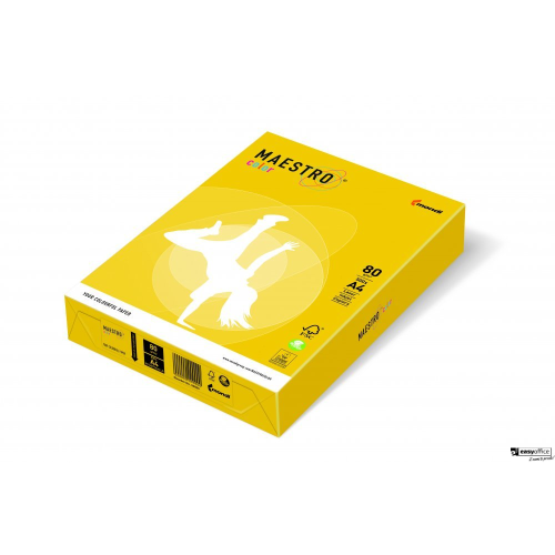 Papier xero MAESTRO COLOR A4 80g IG50 żółć siarkowa-6049578