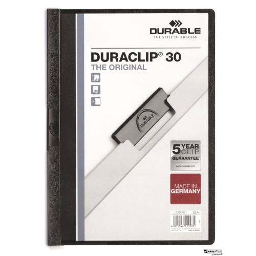 Skoroszyt DURABLE DURACLIP Original 30 czarny 2200-01-6050308