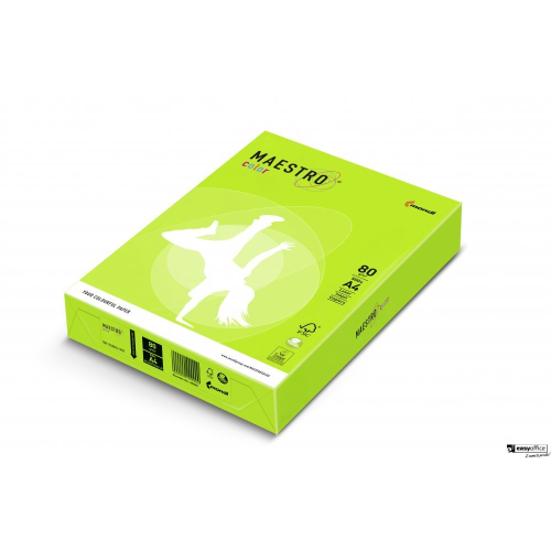 Papier xero MAESTRO COLOR A4 80 NEOGN neonowy odcień zielony-6051390