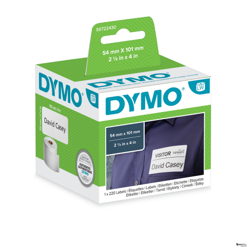 Identyfikator transportowy imienny - 101 x 54 mm, biały S0722430-6053294