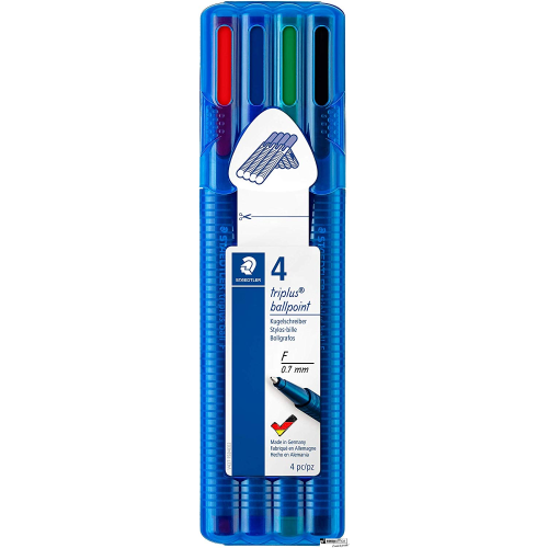 Długopis triplus ball, F, 4 kol. w etui, Staedtler S 437 FSB4