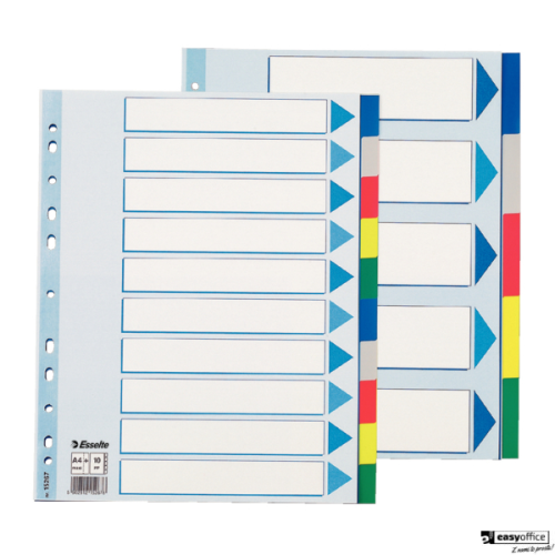 Przekładki plastikowe MAXI z PP ESSELTE 10 kart 15267-6055263