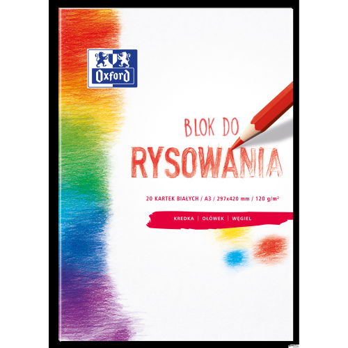 Blok rysowania OXFORD A3 20k 120G biały 400093197-6055448