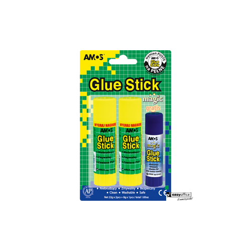 Klej w sztyfcie Amos 2x 22g+1x 8g MAGIC 130-1811-6057278