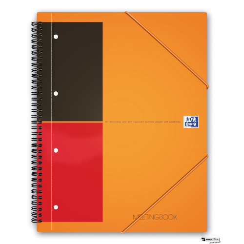 Kołonotatnik A4 80 kartek, linia  tagi, INTERNATIONAL MEETINGBOOK, OXFORD, 100104296-6057972