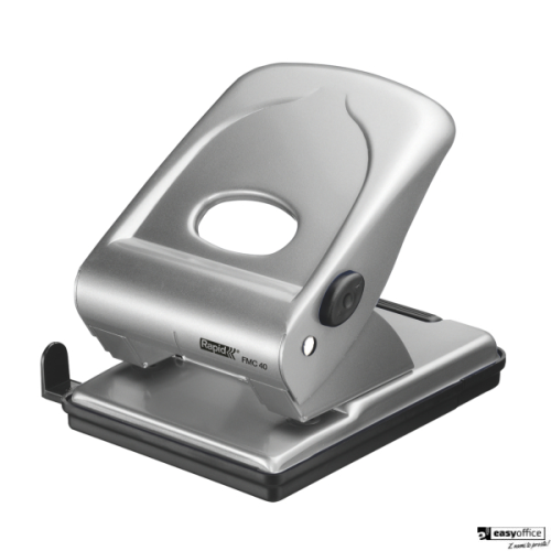 Dziurkacz FMC40 RAPID srebrny 40 kartek duży metalowy 21835602-6058760