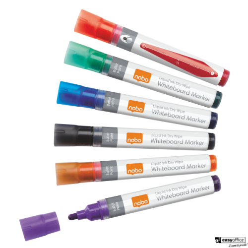 Markery suchościeralne NOBO Liquid Ink różne kolory 1901077-6059797