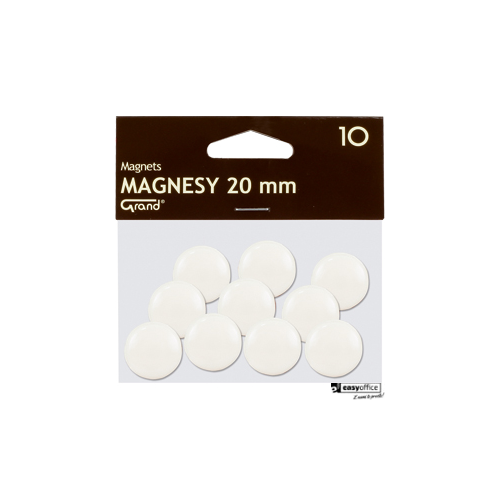 Magnes 20mm GRAND, biały, 10 szt 130-1689-6061214