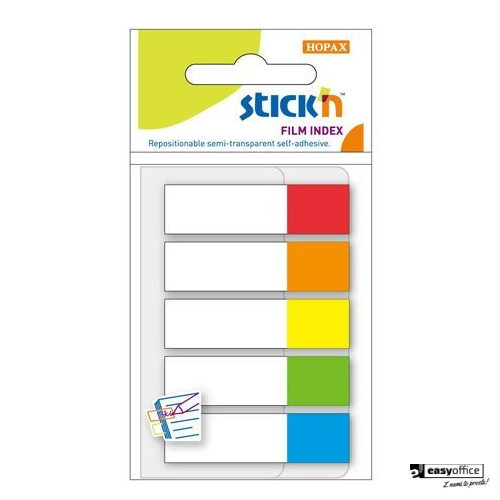 Zakładki indeksujące 45x12mm mix 5 kolorów neon STICK"N 21465-6061232