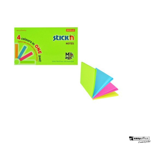 Bloczek STICK"N MAGIC PAD 76x127mm neon mix kolorów 21573-6061538
