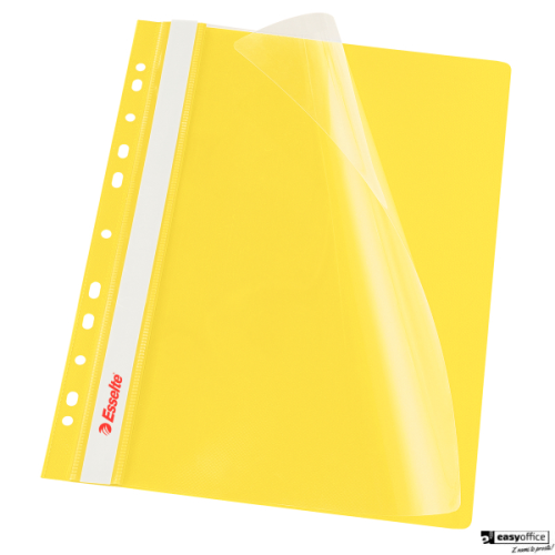 Skoroszyt wpinany ESSELTE żółty 13584 10szt. w folii-6061748