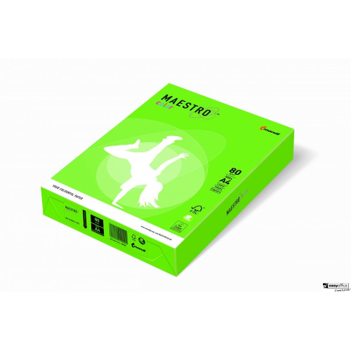 Papier xero MAESTRO COLOR A4 80g MA42 zieleń wiosenna-6062510