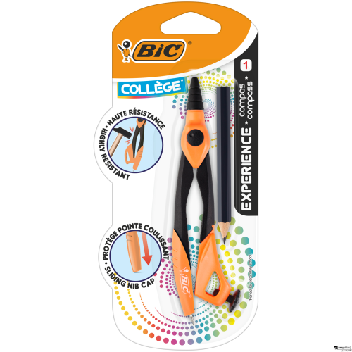 Cyrkiel z ołówkiem BIC Experience Blister 1szt, 9357101-6063376