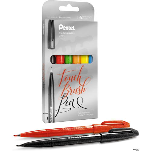 Zestaw 4 pisaków pędzelkowych do kaligrafii i liternictwa  SES15C-ST4NSSV-6063997