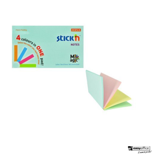 Bloczek STICK"N MAGIC PAD 76x127mm pastel mix kolorów 21576-6064995