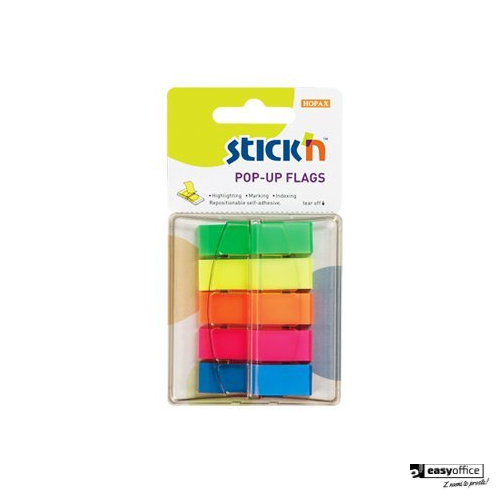 Zakładki indeksujące w podajniku mix 45x12mm (200sztuk) STICK"N 26029-6066020