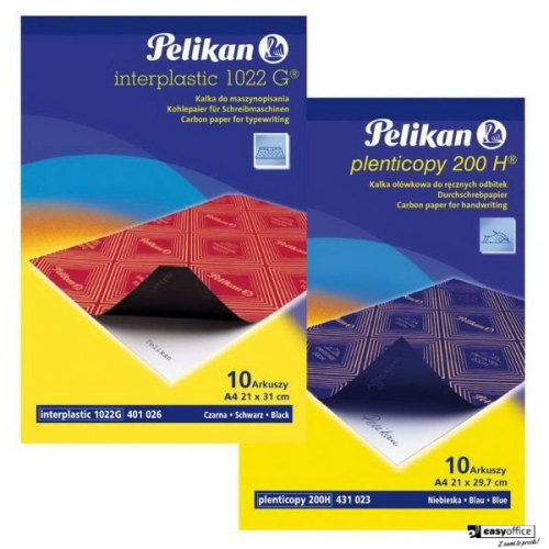 Kalka maszynowa A4 PELIKAN 1022g 10 arkuszy czarna PN401026-6066466