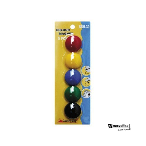 Magnesy ARGO kolorowe WF-30 opakowanie 5sztuk SRH-30-6066641