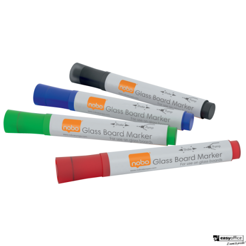 Markery NOBO do szklanych tablic mix kolorów 1905324-6067052